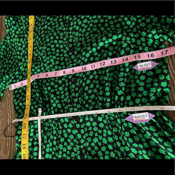 ❌SOLD❌ Charming Floral Midi Shirt Dress Tie Belt - Picture 16 of 16